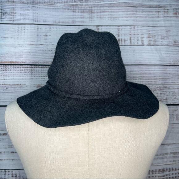 J Crew 100% Wool Gray Hat Fedora Medium/Large - Picture 2 of 7